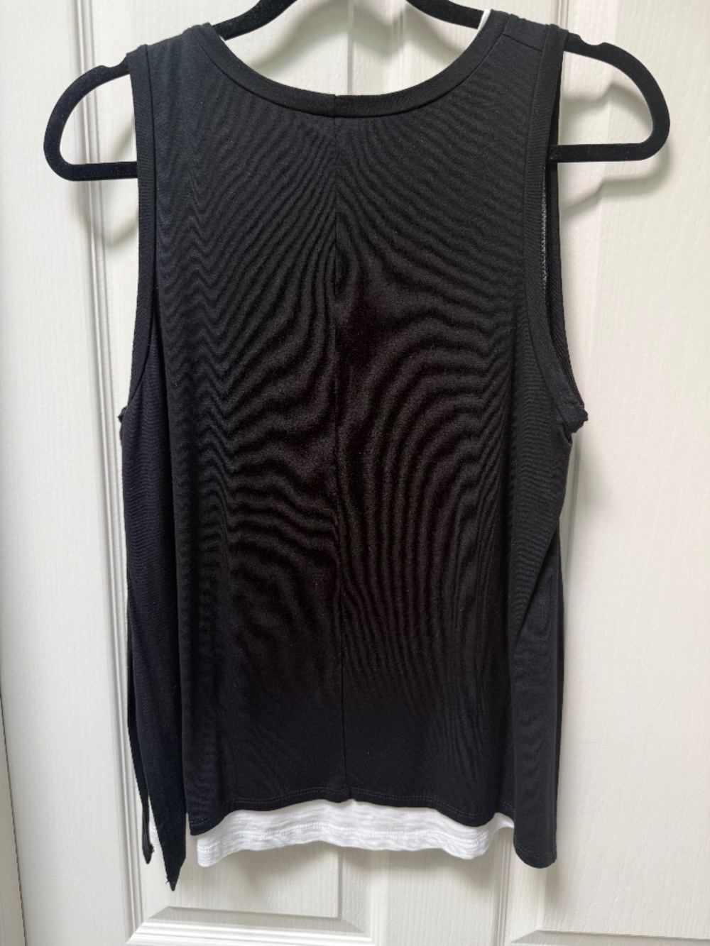 Sleeveless Double Sleeveless Cotton tank blouse- Olive and Chloe- Size S